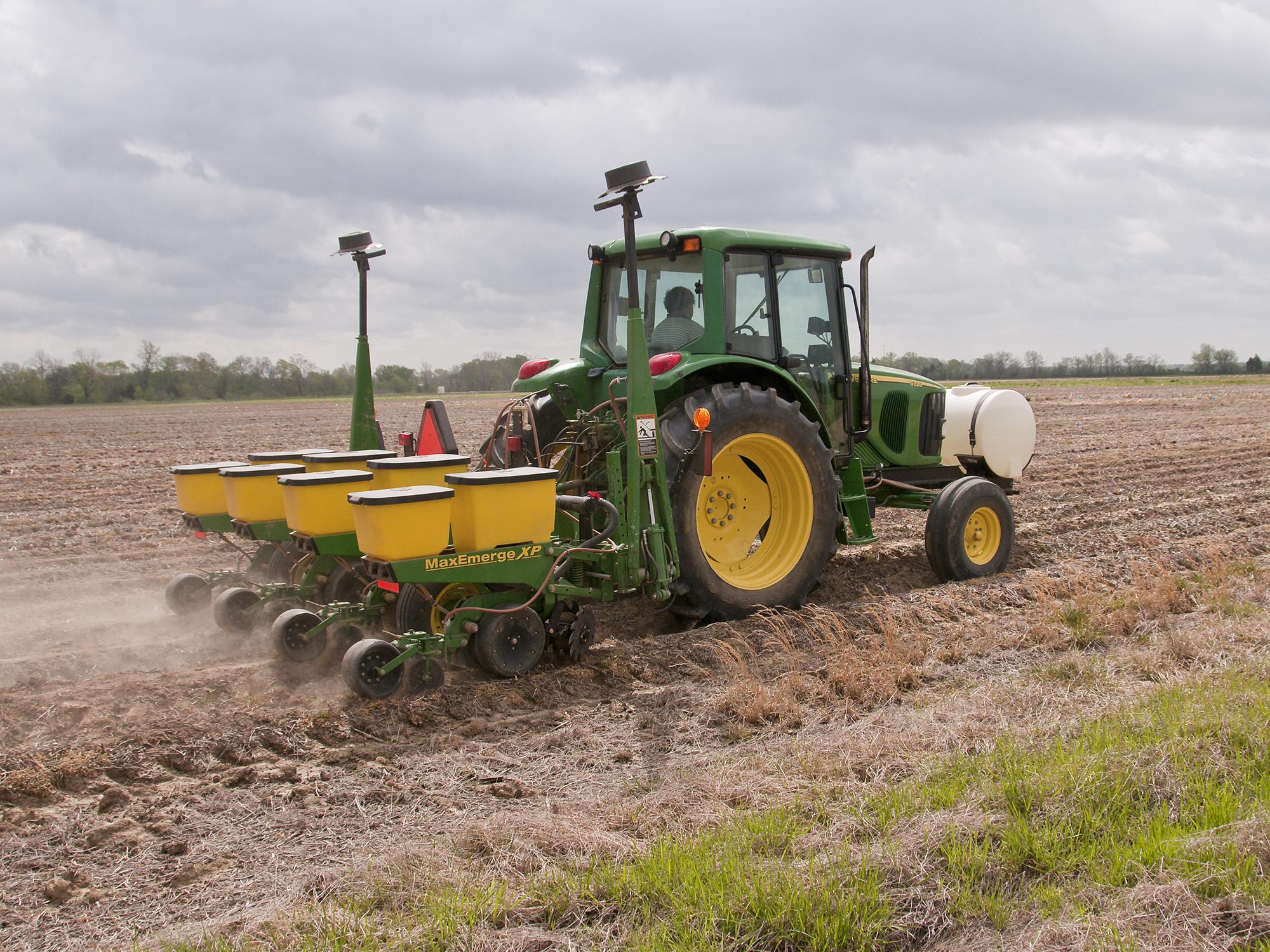 Poor weather conditions often stretch out Mississippi's row crop planting season as overly wet or cool fields keep planters in the barn. (File Photo by MSU Ag Communications/Scott Corey)