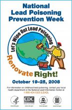 National Lead Poisoning Prevention Week poster