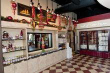 The MAFES Sales Store on Mississippi State University's campus is decorated for Christmas and offers a number of food products that can add flavor to any holiday or tailgating party. (Photo by Scott Corey)