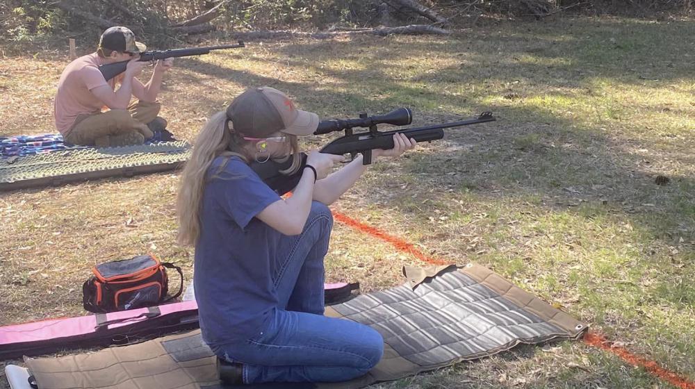 4-H Kids practicing shooting.