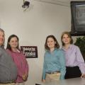 The MSU Extension Service distance education program team members include (from left) Steve Hankins, Susan Fulgham, Jane Parish and Susan Seal. (Photo by Marco Nicovich) See larger view.