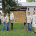 A team of 4-H’ers from Rankin County recently represented Mississippi at the National 4-H Forestry Invitational in West Virginia and placed ninth. From left: Rankin County Extension director Juli Hughes, Tatum Lott, Morgan Brown, Dylan Rhodes and team coach Patrick Lemoine. (Submitted Photo)