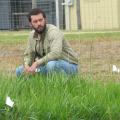 Jesse Morrison, Mississippi State University doctoral student and research associate, looks over a plot of eastern gamagrass. He joined an elite group of graduate students and scientists from around the country taking part in a program to raise awareness and support in Congress for science and research funding. (Submitted photo)