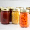 Canned Vegetables in Mason Jars