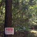 Signs posted on property help make everyone aware of property boundaries and often prevent trespass problems. (Photo by MSU Extension Service/Daryl Jones)