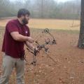 Many archers begin with a compound bow, which uses a system of pulleys and levers to bend the limbs of the bow. (Photo by MSU Extension Service/Linda Breazeale) 