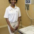 Jhade Jordan of Durant shadows a local doctor while enrolled in the 2016 Rural Medical Scholars program. This Mississippi State University Extension Service program is designed to address the state’s shortage of doctors in rural areas. (Photo by MSU Extension Service/Kevin Hudson) 