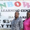 Minerva Graham (left) and Shelia Sanders, co-directors and co-owners of the Rainbow Learning Center in New Albany, receive educational technical assistance and support for school-age children through the Early Years Network, a program of the Mississippi State University Extension Service. This photo was taken Aug. 25, 2016. (Photo by MSU Extension Service/Alexandra Woolbright)