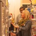 Chrissie Ryals, an Extension associate with the Early Years Network, guides a local resident through resources available at the Central Mississippi Resource and Referral Center in Canton, Mississippi. (MSU Extension Service file photo)