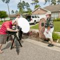 After a couple of skin cancer scares, Southern Gardening personality Gary Bachman wears sunscreen and a hat when working outdoors on the set or in the garden. (File photo by MSU Ag Communications) 